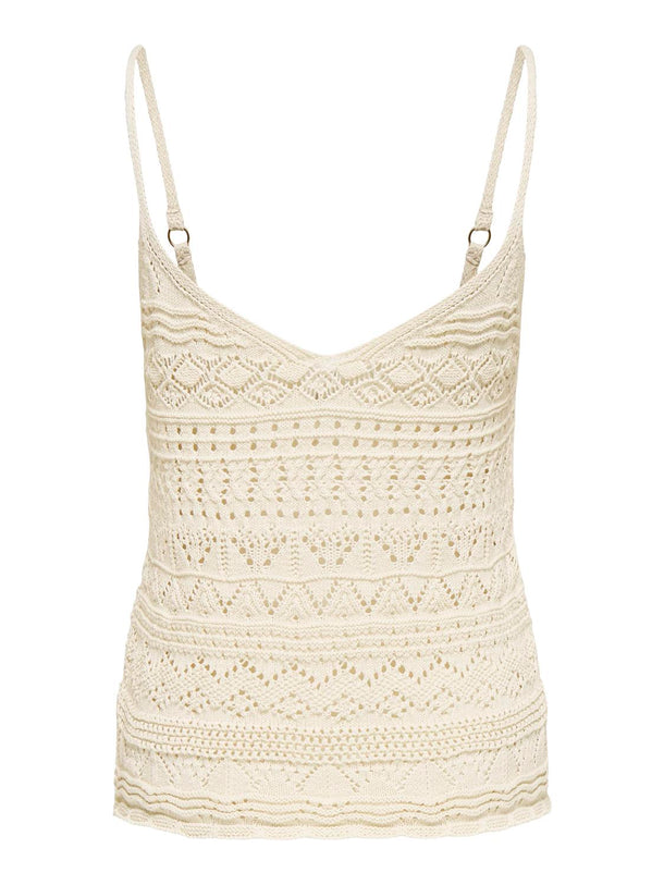 Product TOP TEJIDO SIN MANGAS VINA-Ecru - Image 2