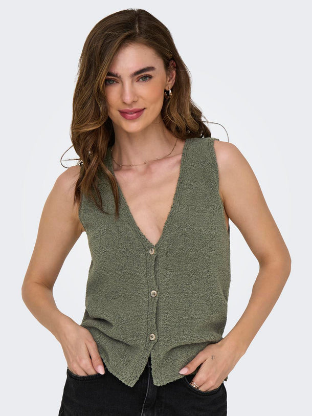 Product TOP TEJIDO CON CUELLO CAMISERO GURLI-Mermaid - Image 6