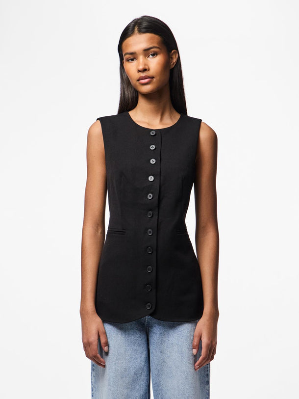 Product CHALECO SASTRERO CON BOTONES MIL-Black - Image 3