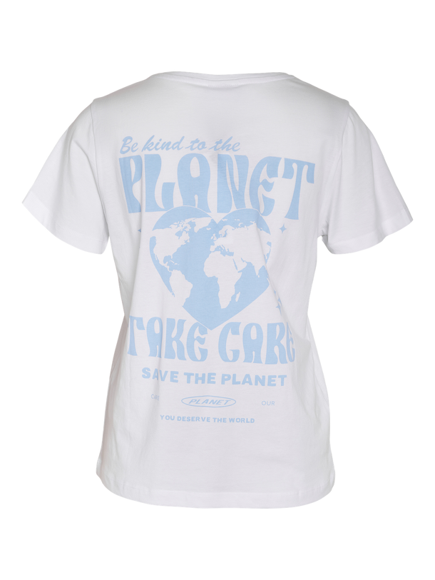 Product POLERA NATE  - Bright White Print:PLANET HEART - Image 2