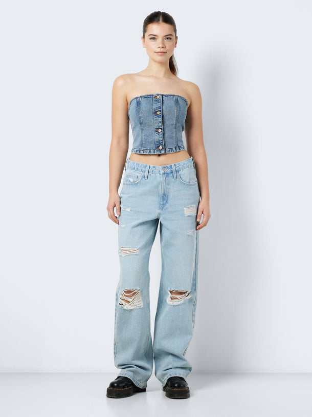 Product TOP FENJA STRAPPLE - Medium Blue Denim - Image 4