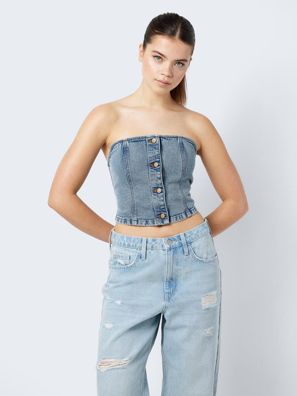 Product TOP FENJA STRAPPLE - Medium Blue Denim - Image 8