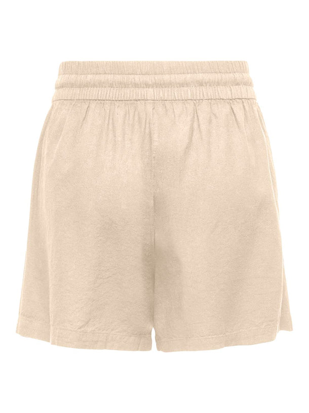 Product SHORT LINO CON CINTURA ELÁSTICA SAY-Ecru - Image 2