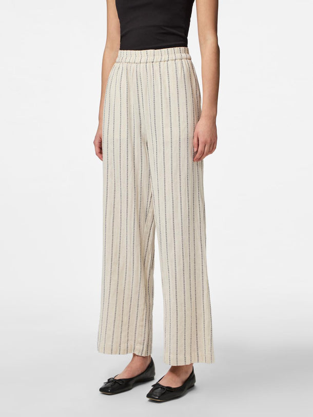 Product PANTALÓN LINO WIDE TIMBER - Birch Stripes:Ombre blue - Image 3