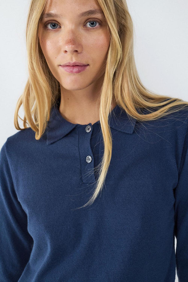 Product JERSEY PUNTO CUELLO POLO BMK-Navy Blazer - Image 6