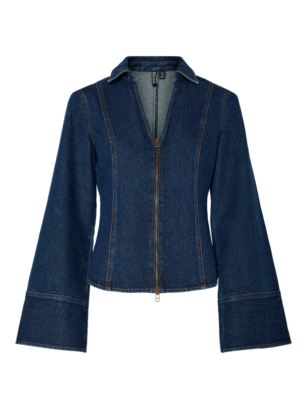 Product TOP FLORAL - Medium Blue Denim - Image 4