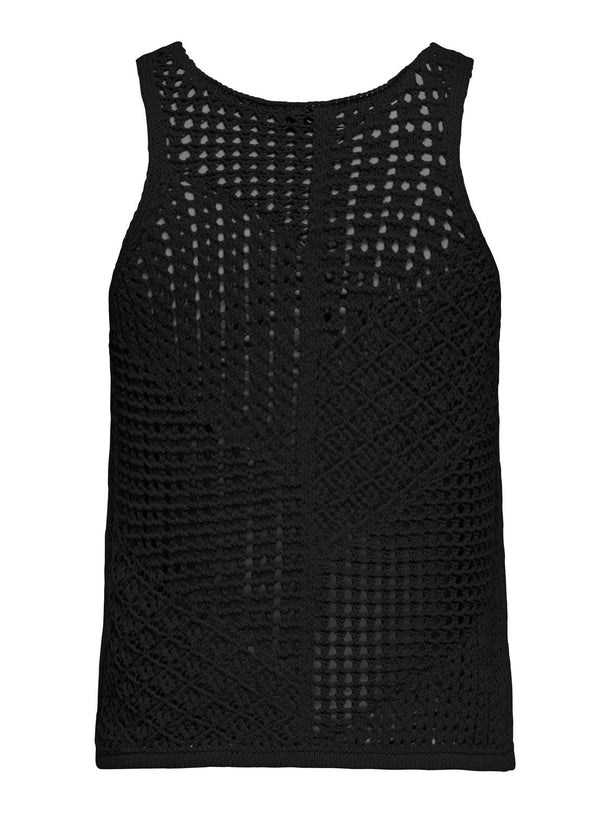 Product TOP TEJIDO SIN MANGAS FRIDA - Black - Image 2