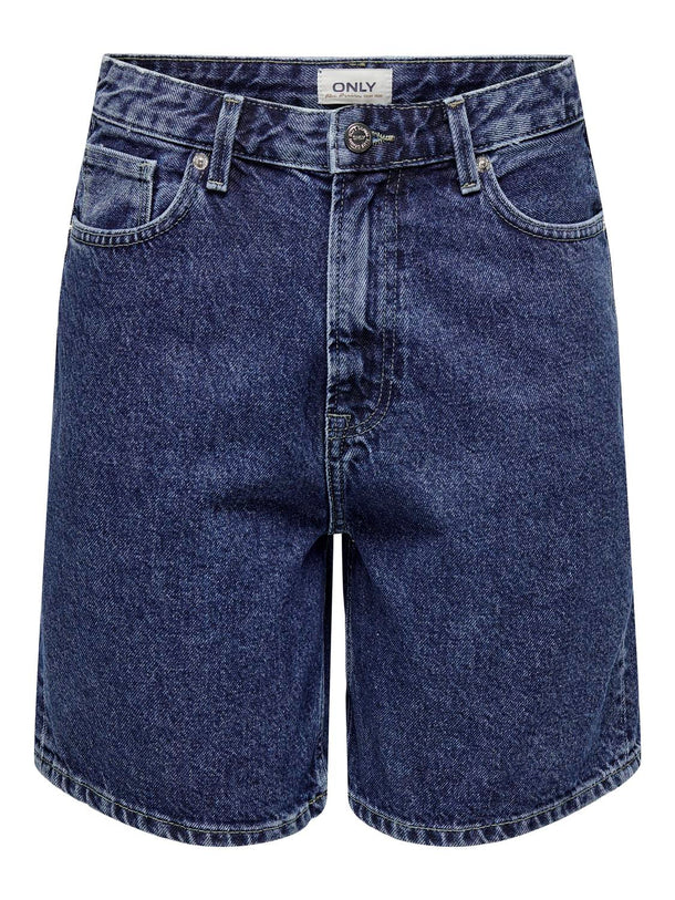 Product SHORT DENIM TIRO ALTO BILLIE - Dark Blue Denim - Image 1