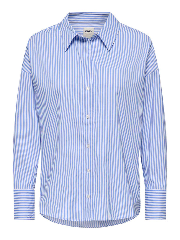 Product CAMISA OREGON - Bright White Stripes:GRANADA SKY - Image 1
