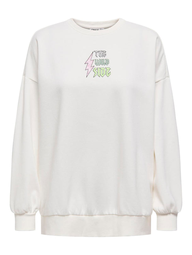 Product POLERÓN OVERSIZE ESTAMPADO INDA-Egret Print:Electric wild side - Image 2