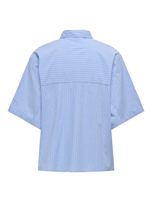 Product CAMISA BOXY MARI-Cashmere Blue Stripes:W MEDIUM BLUE+ DARK BLUE - Image 2