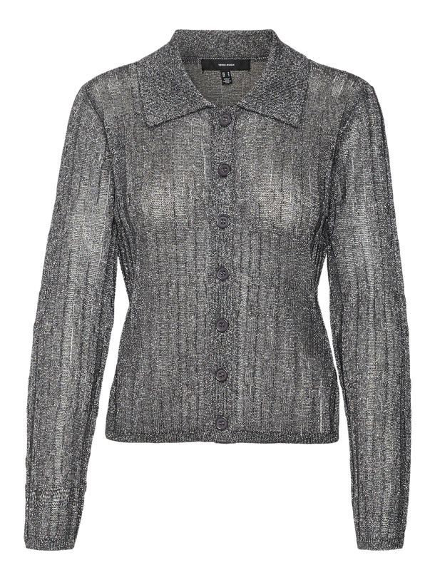 Product CARDIGAN MILES  - Asphalt Detail:W. SILVER LUREX - Image 4