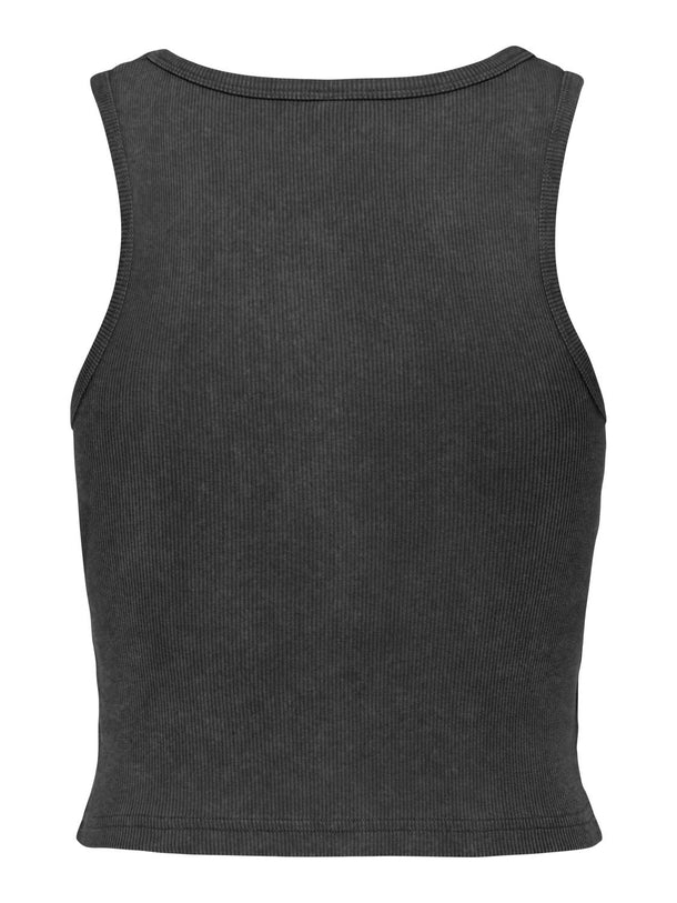 Product TOP ACANALADO ACID WASH ELMA - Dark Grey Detail:ACID WASH + DESTROY - Image 2