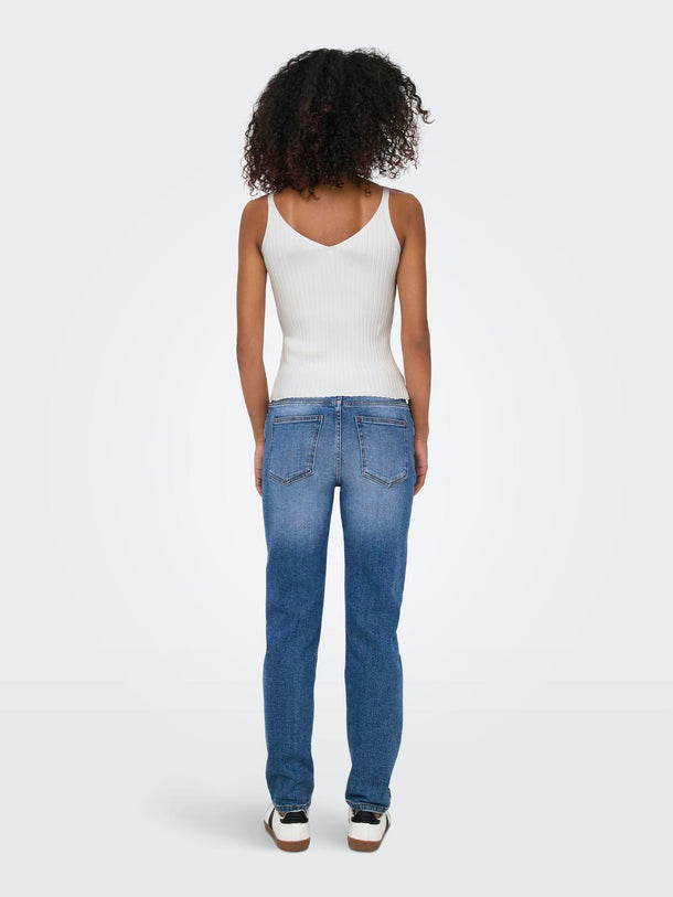 Product TOP ACANALADO CON HEBILLA METÁLICA THELMA-Cloud Dancer Detail:Gold - Image 3