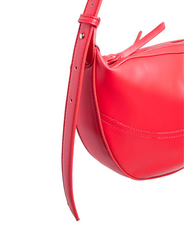 Product CARTERA DE HOMBRO EFECTO CUERO TESSA - Goji Berry Detail:Silver trim - Image 2