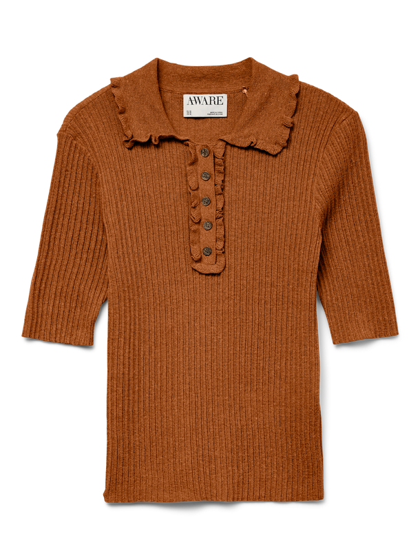 Product TOP TEJIDO SHIRI-Caramel Café - Image 3