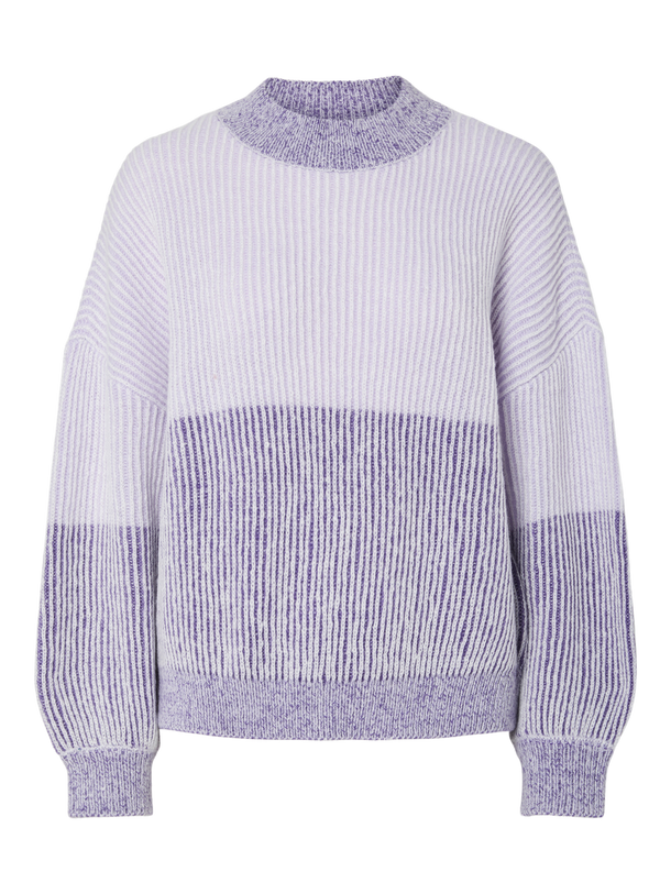 Product SWEATER NELLA - Ultra Violet Detail:Lavender colorblock - Image 4