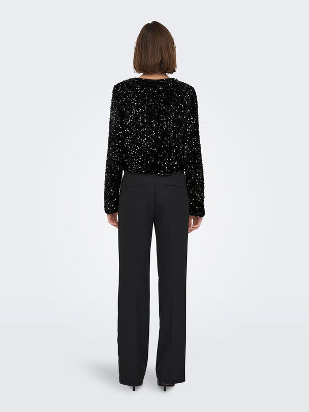 Product TOP LANIKA - Black Detail:BLACK BOW - Image 3