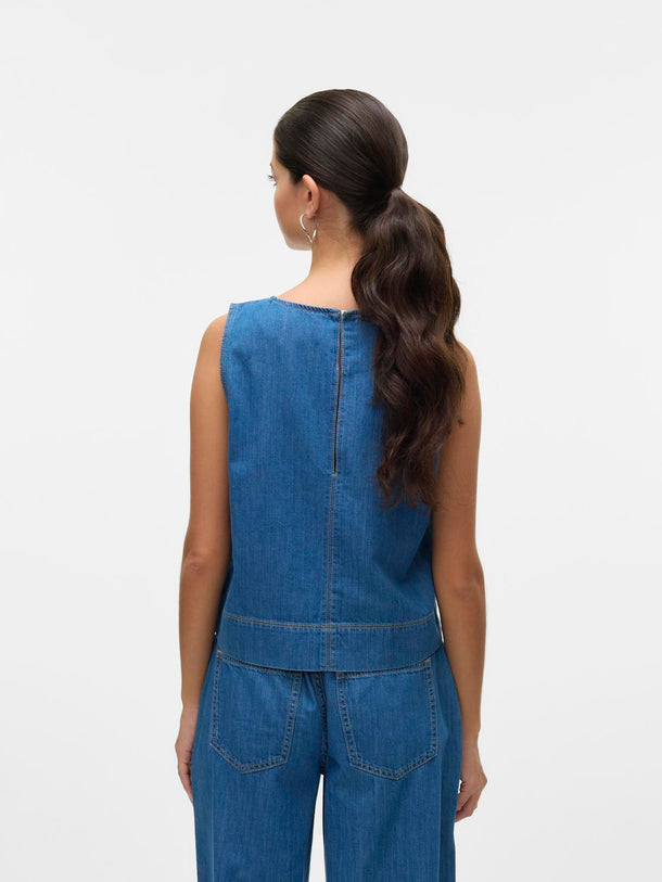 Product TOP DENIM JESSICA - Light Blue Denim - Image 3