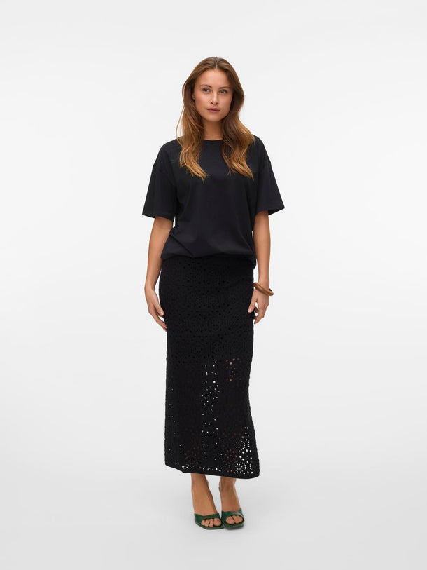 Product FALDA TEJIDA MAXI BERRY-Black - Image 2