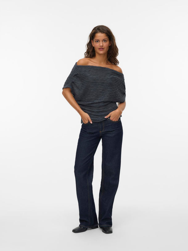 Product TOP TEJIDO ASIMÉTRICO FIE - Asphalt - Image 1