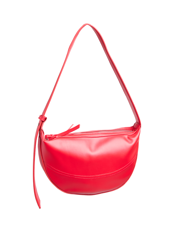 Product CARTERA DE HOMBRO EFECTO CUERO TESSA - Goji Berry Detail:Silver trim - Image 1