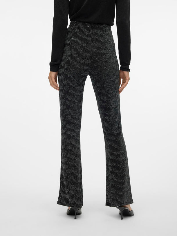 Product PANTALON LUCY - Black Detail:SILVER LUREX - Image 3