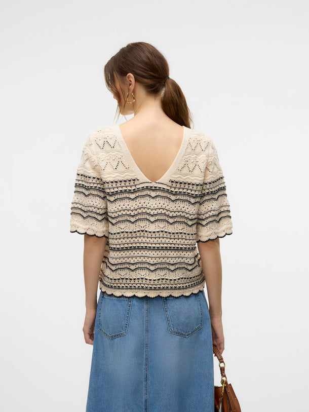 Product SWEATER TEJIDO ESCOTE BARCO MADEIRA - Birch Detail:W. BLACK - Image 3