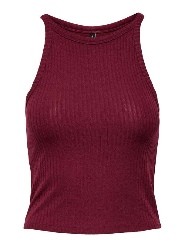 Product TOP NELLA CUELLO HALTER-Ruby Wine - Image 1