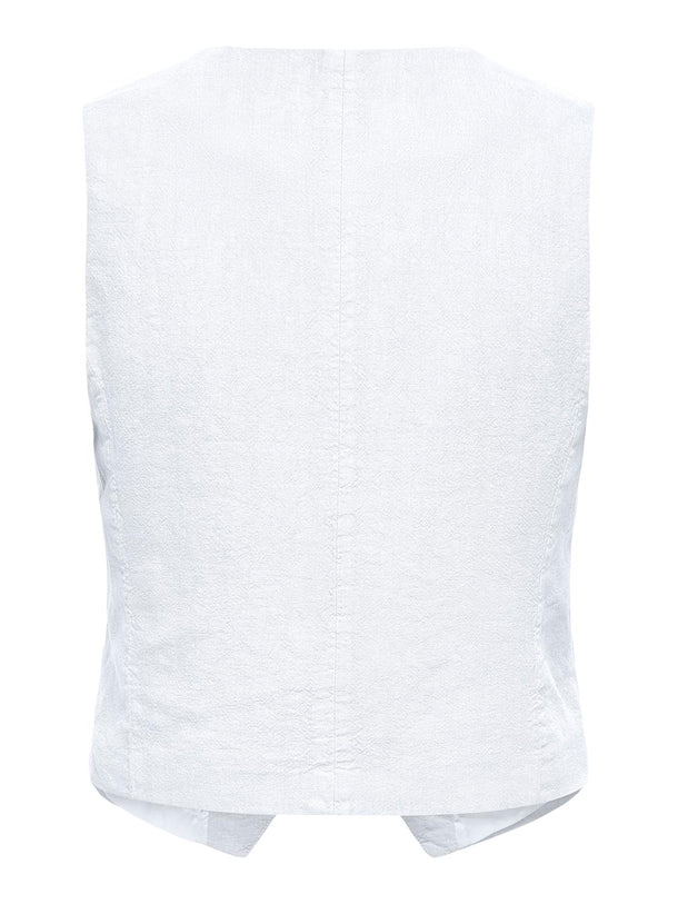 Product CHALECO SASTRERO LINO SAY-Bright White - Image 2