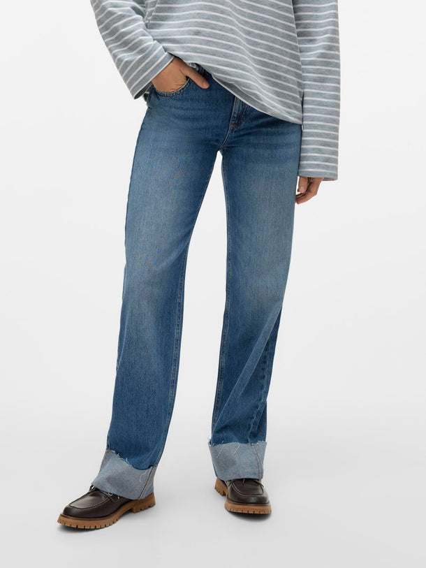 Product JEAN RECTO TIRO MEDIO ALISSON-Medium Blue Denim - Image 6