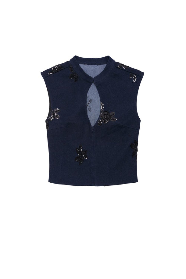 Product TOP DENIM ALBALORIOS BMK-Neon Navy - Image 4