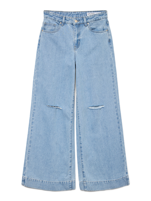 Product JEAN WIDE TIRO MEDIO ANNET - Light Blue Denim - Image 1