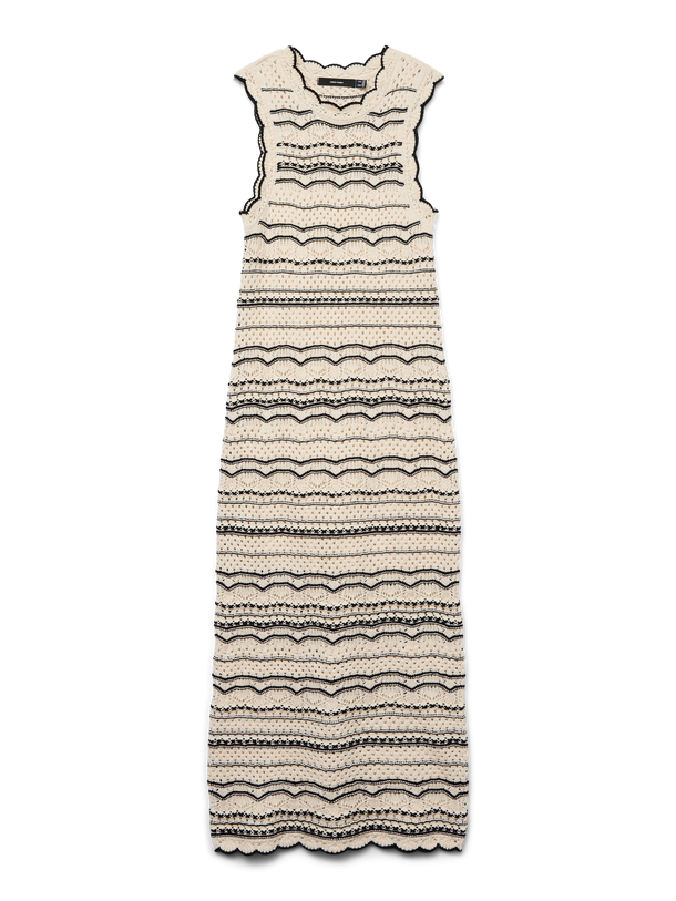 Product VESTIDO TEJIDO MAXI MADEIRA - Birch Detail:W. BLACK - Image 1