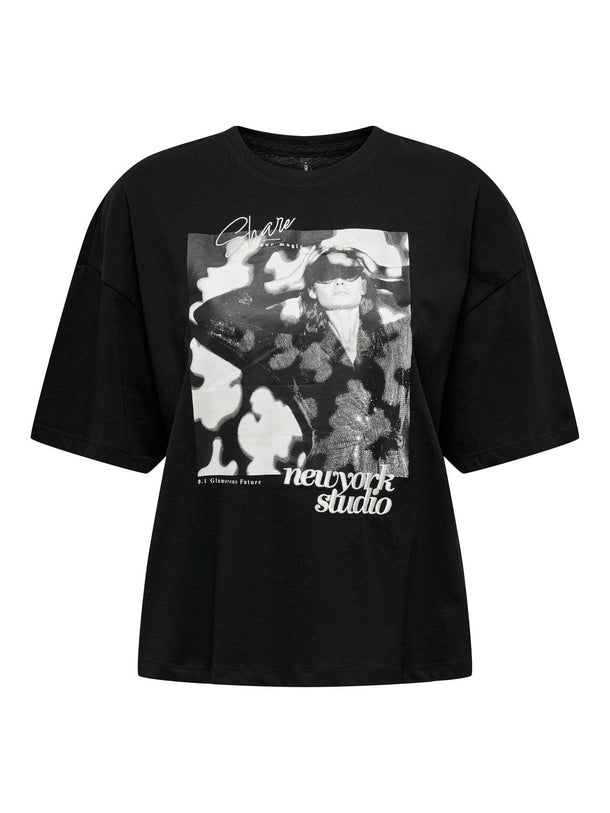 Product POLERA ASTA ESTAMPADA - Black Print:Studio - Image 4