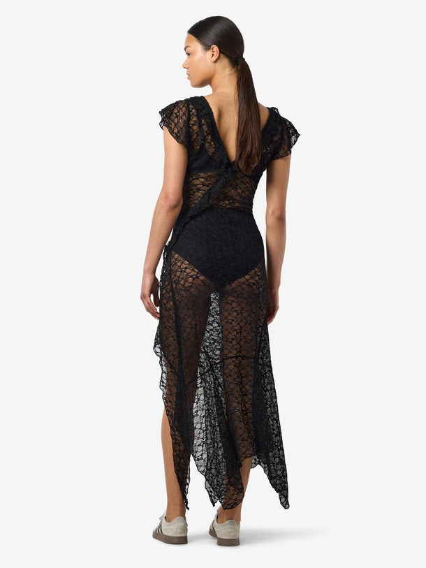 Product VESTIDO MAXI ENCAJE LACEY-Black - Image 2