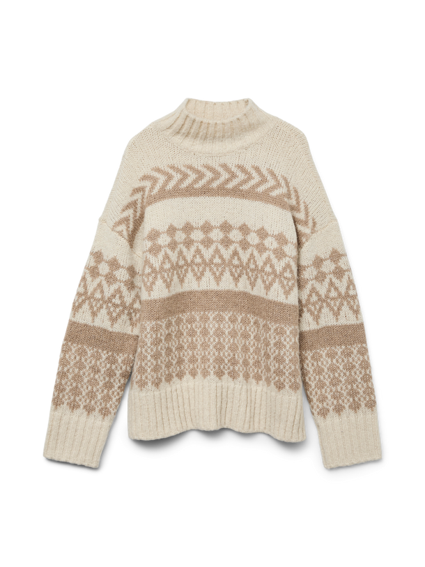 Product SWEATER AMPLE - Birch Detail:W. SILVER MINK - Image 1