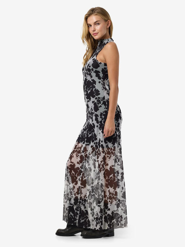 Product VESTIDO MARIKA - Black AOP:COW - Image 4