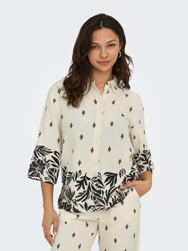 Product CAMISA MAGGIE - Sandshell AOP:BLACK ETHNIC - Image 6