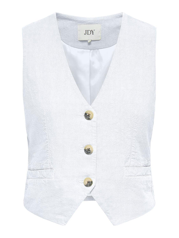 Product CHALECO SASTRERO LINO SAY-Bright White - Image 1