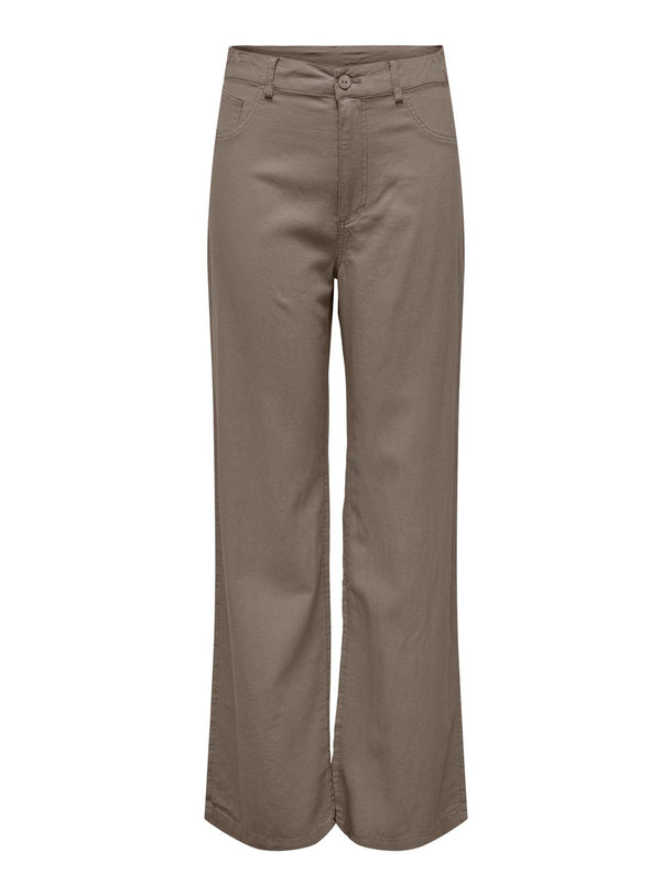 Product PANTALÓN WIDE LINO HOPE-Walnut - Image 1