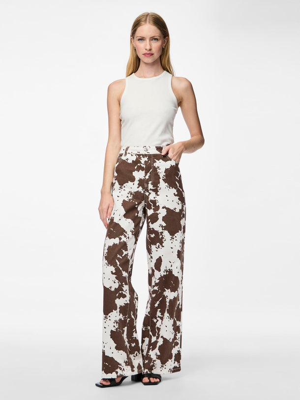 Product JEAN FAMINA - Bright White AOP:Cow - Image 2