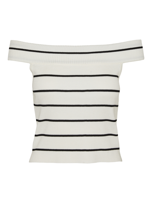 Product WILLOW TOP - Birch Stripes:W. BLACK - Image 4