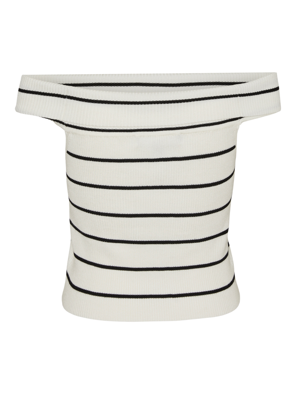 Product WILLOW TOP - Birch Stripes:W. BLACK - Image 5