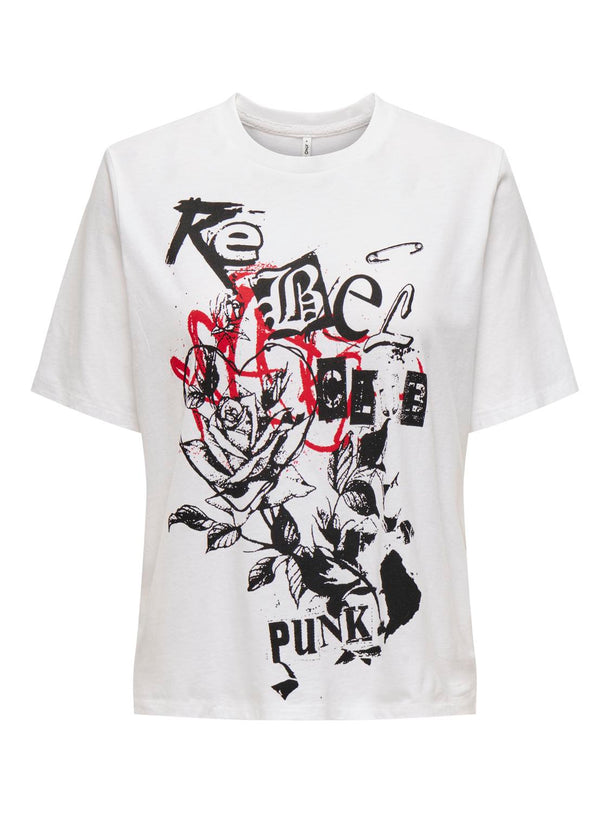 Product POLERA LULU - Bright White Print:Rebel posh - Image 1