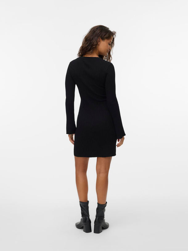 Product VESTIDO MIDI ACANALADO-Black - Image 2