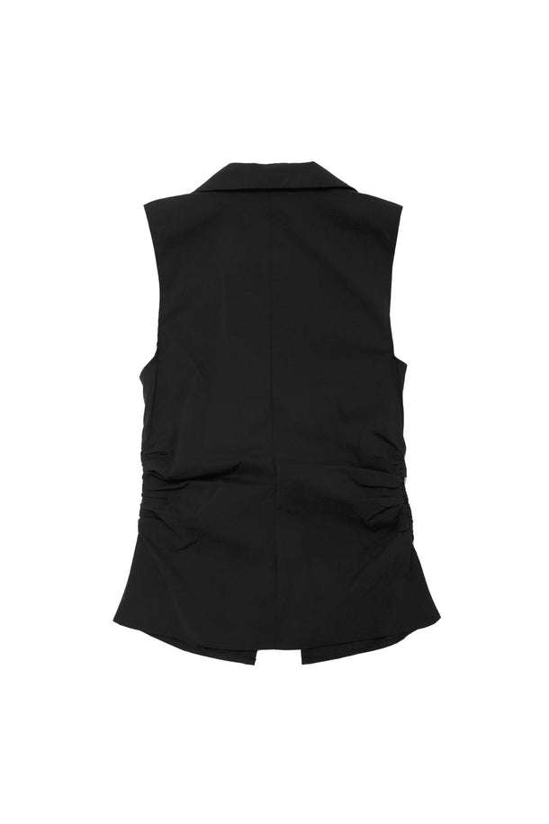 Product TOP CUELLO CAMISERO FRUNCIDO BMK-Black - Image 5