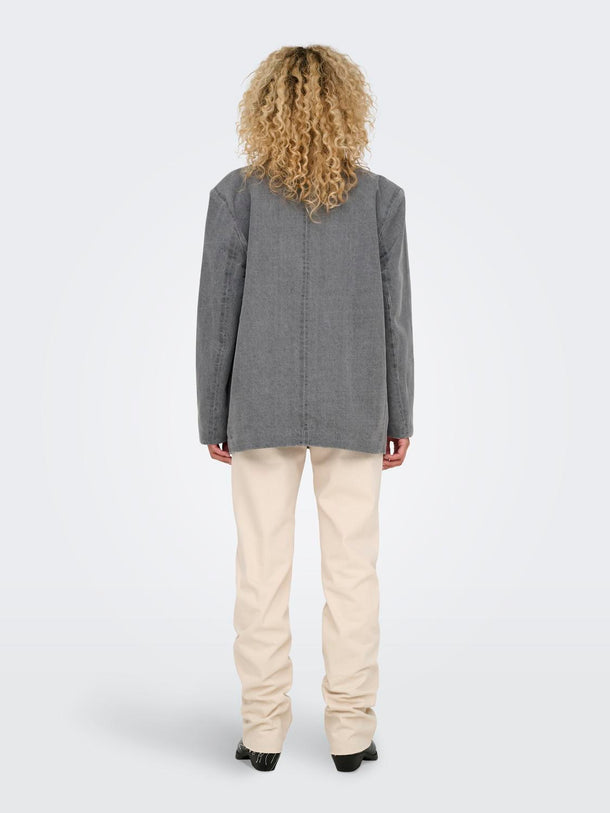 Product BLAZER DENIM CON BOTONES CORY-Medium Grey Denim - Image 3