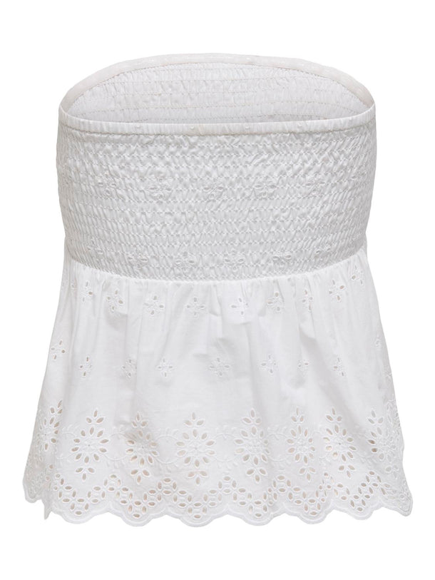 Product TOP BORDADO PALABRA DE HONOR LOU-Bright White Detail:W. bright white emb - Image 2