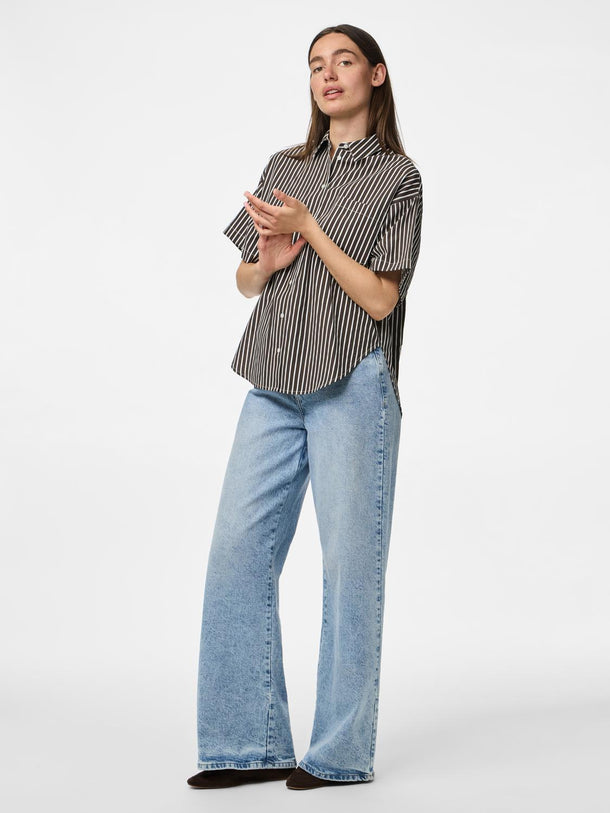 Product CAMISA RAYAS AIDA-Delicioso Stripes:COCONUT MILK - Image 6